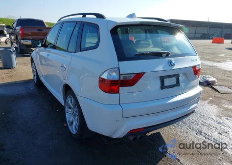 2008 BMW X3 3.0Si z USA, uszkodzony, nr VIN WBXPC93498WJ10971